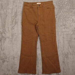 Listicle jeans high rise crop flare women's‎ medium brown